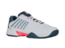 KSwiss Hypercourt Express 2 Tennis Shoes Clay/Sand Court 2025 White/Blue Green/Neon Orange Men's